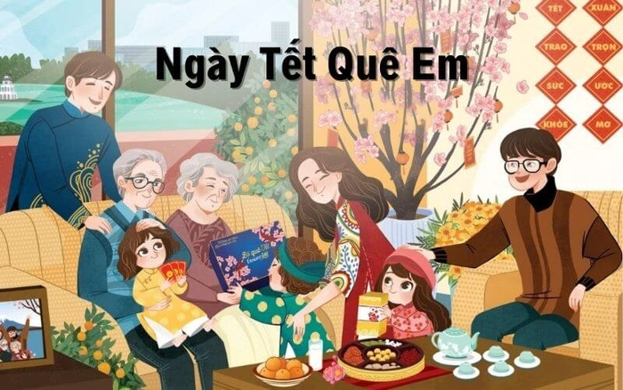 lời bài hát ngày tết quê em