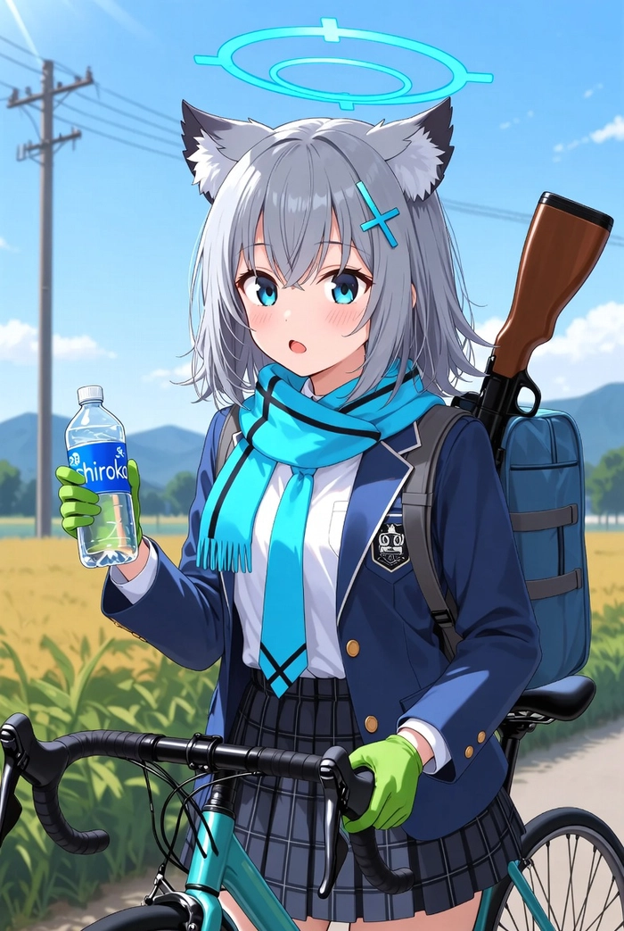 Ảnh Arona mang vibe anime nhẹ nhàng