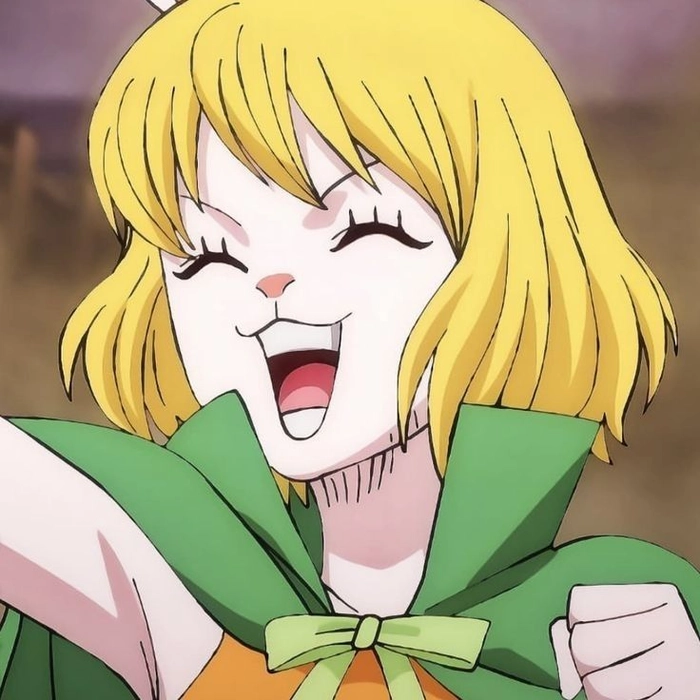 Ảnh Carrot trong One Piece rạng rỡ