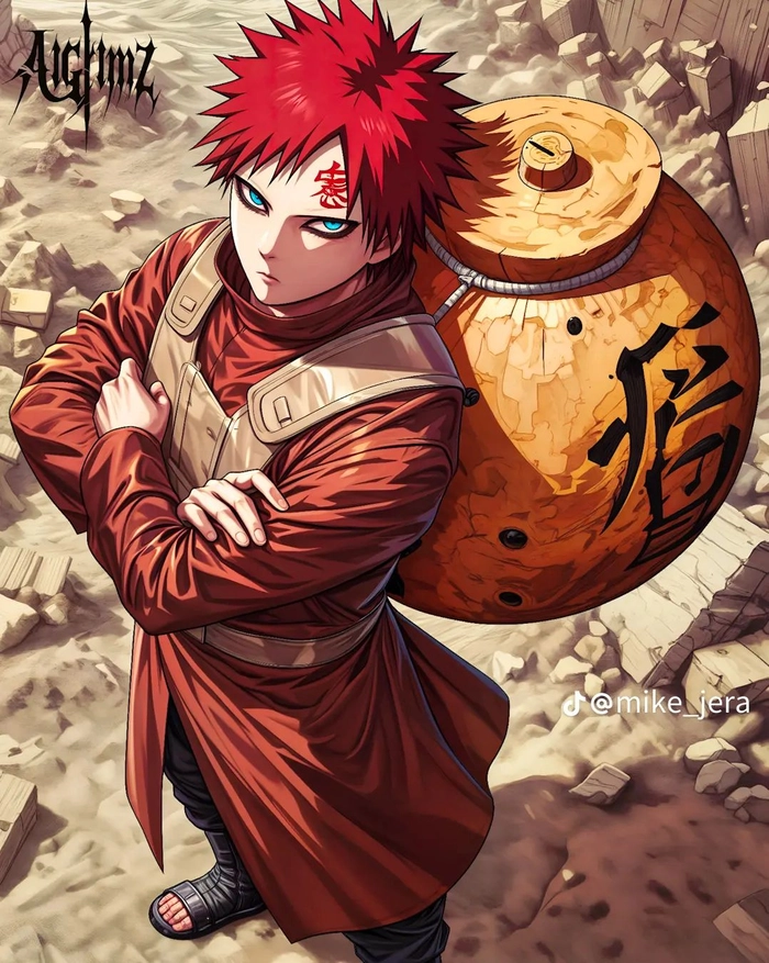 Ảnh Gaara mang khí chất lãnh đạo