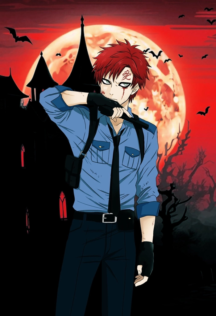 Ảnh Gaara mang thần thái trầm lặng