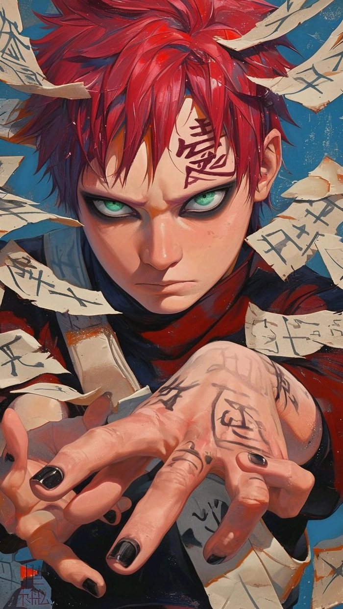 Ảnh Gaara ngầu quen thuộc với fan