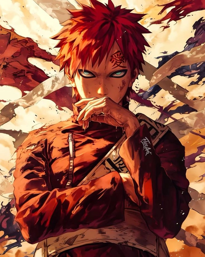 Ảnh Gaara thể hiện sự trưởng thành