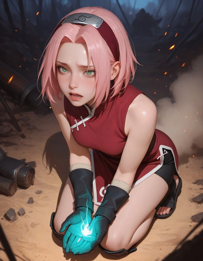 Ảnh Haruno Sakura mang vẻ đẹp trong trẻo