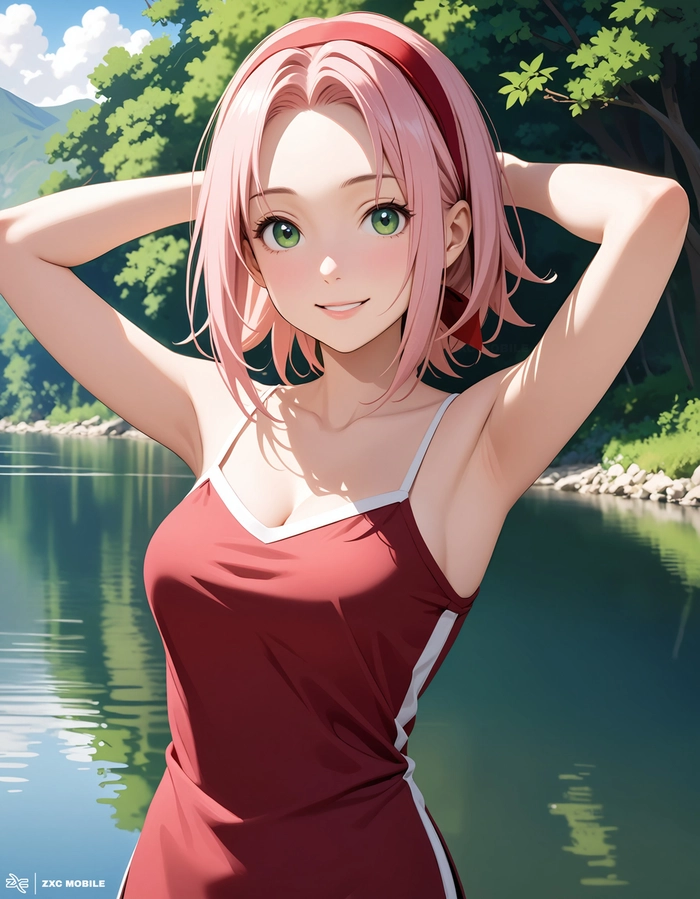 Ảnh Haruno Sakura tinh khôi nhẹ nhàng
