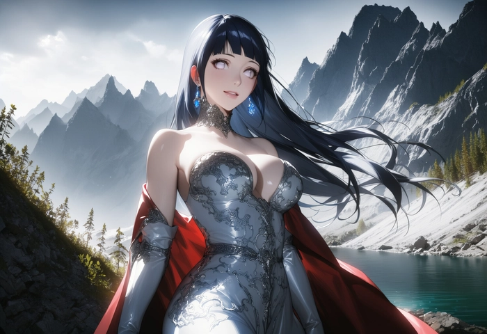 Ảnh Hinata Hyuga phong cách anime quen thuộc