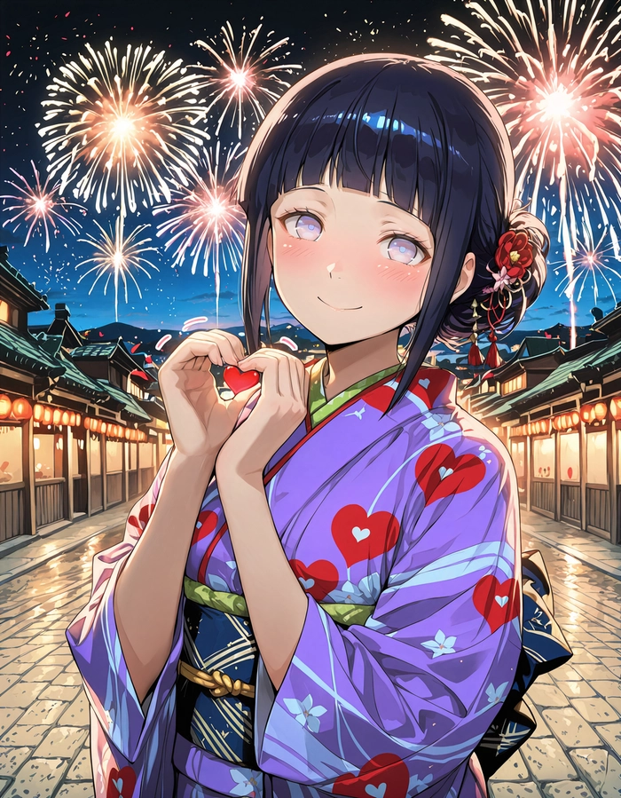 Ảnh Hinata Hyuga phong cách trong trẻo