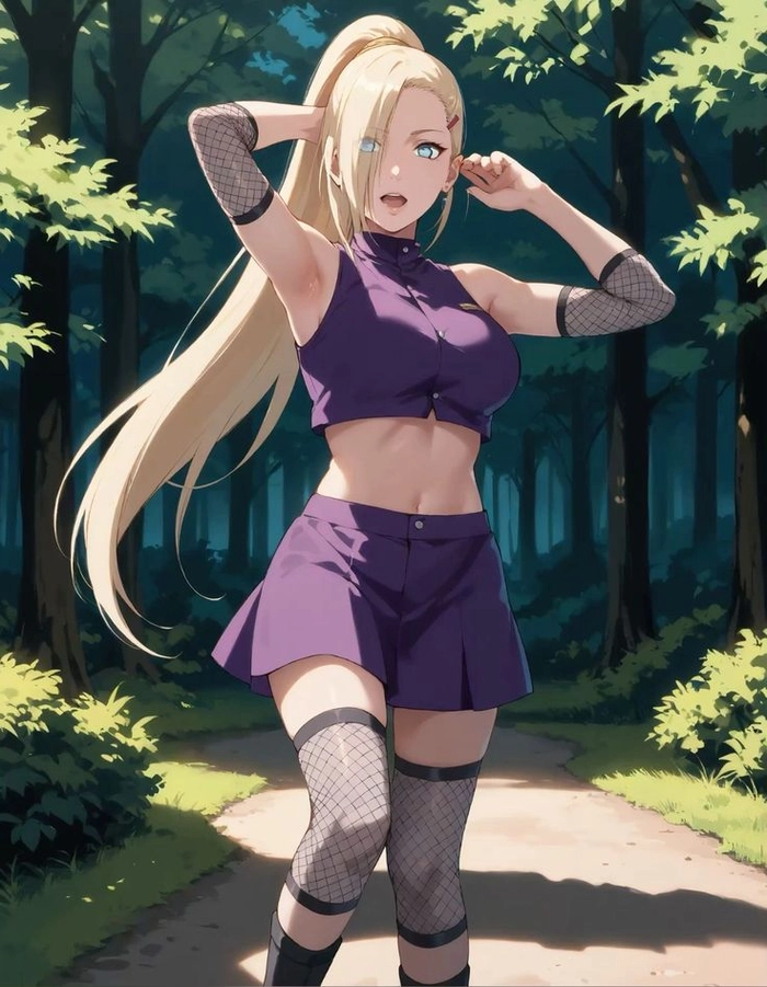 Ảnh Ino Yamanaka mang nét dịu dàng