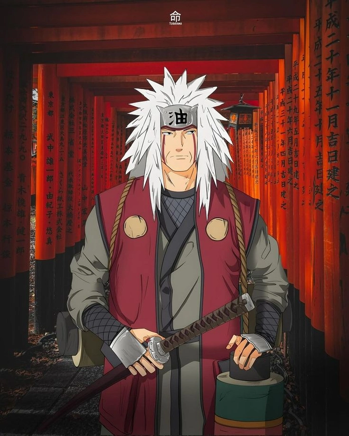 Ảnh Jiraiya mang phong thái phóng khoáng