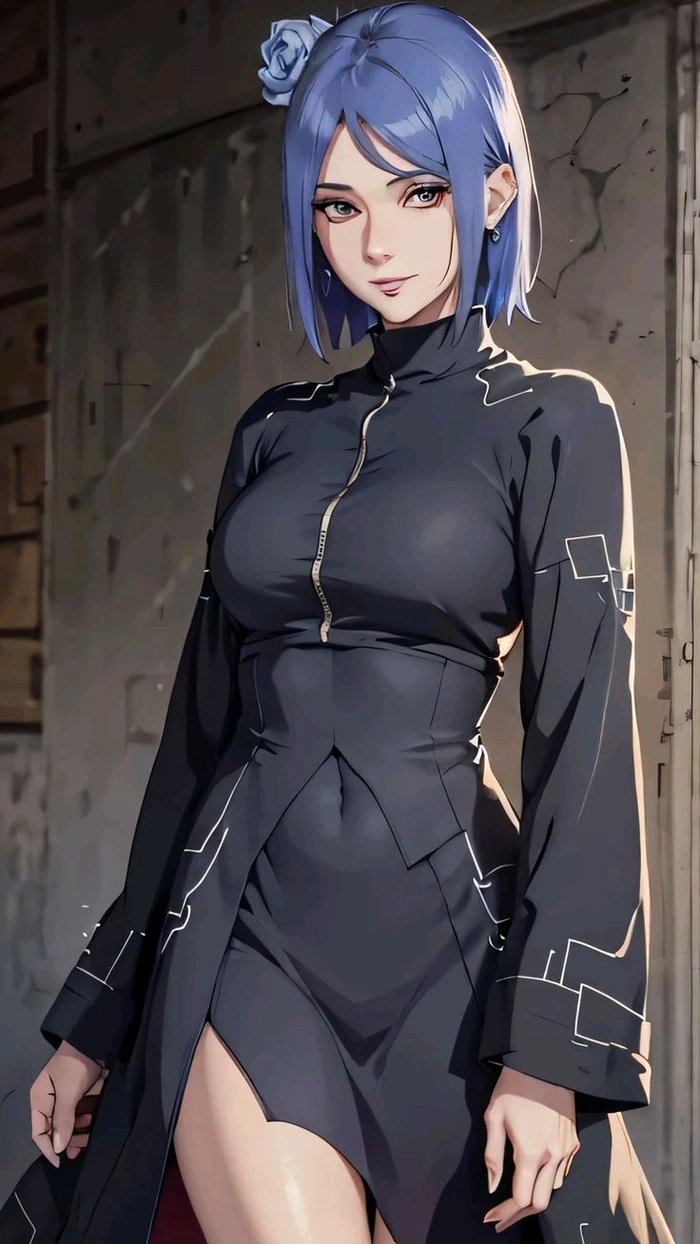 Ảnh Konan giữa không gian mưa rơi