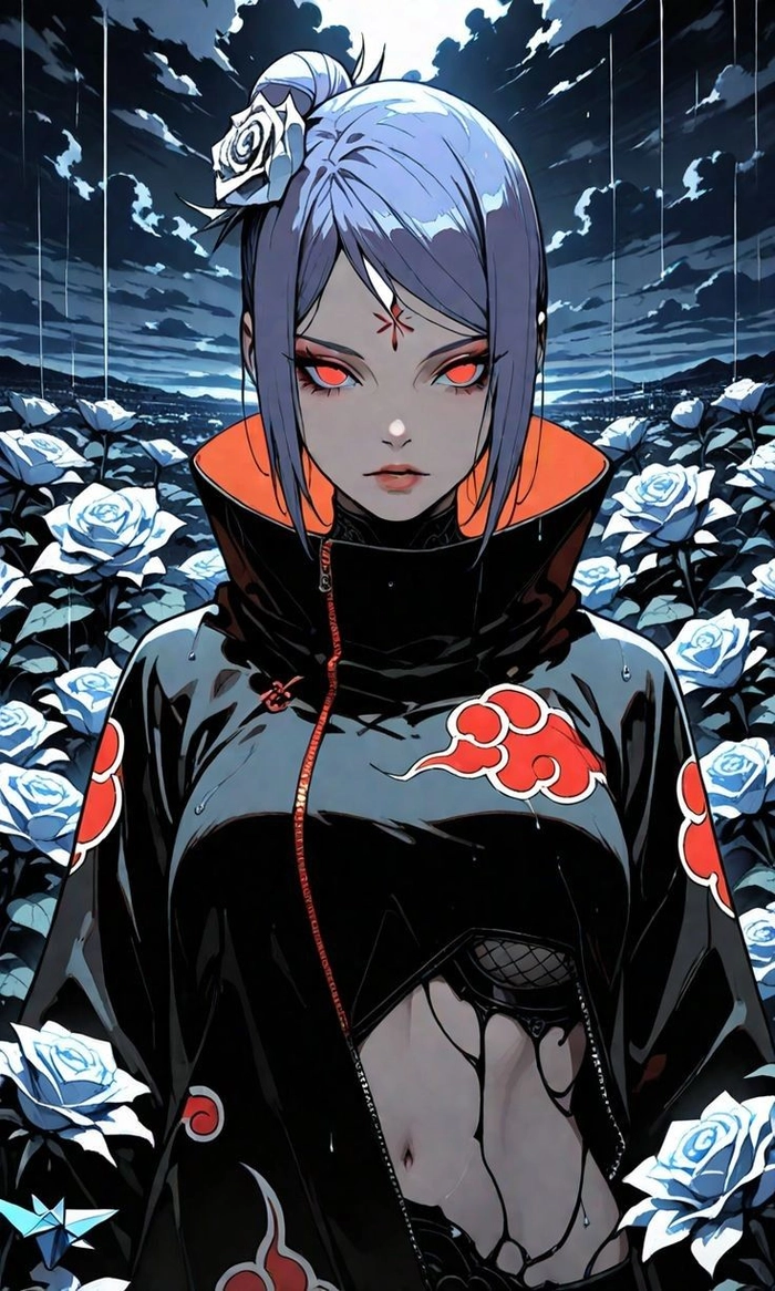 Ảnh Konan trong Naruto mang cảm xúc