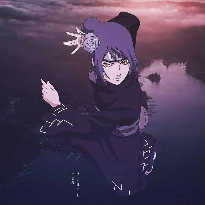 Ảnh Konan trong Naruto u buồn nhẹ