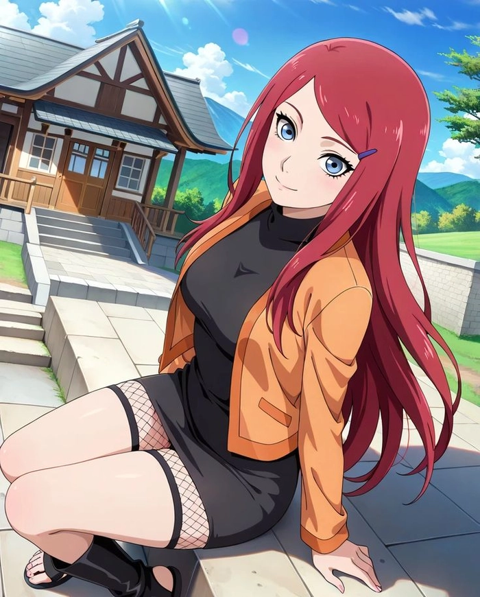 Ảnh Kushina Uzumaki ánh nhìn quyến rũ