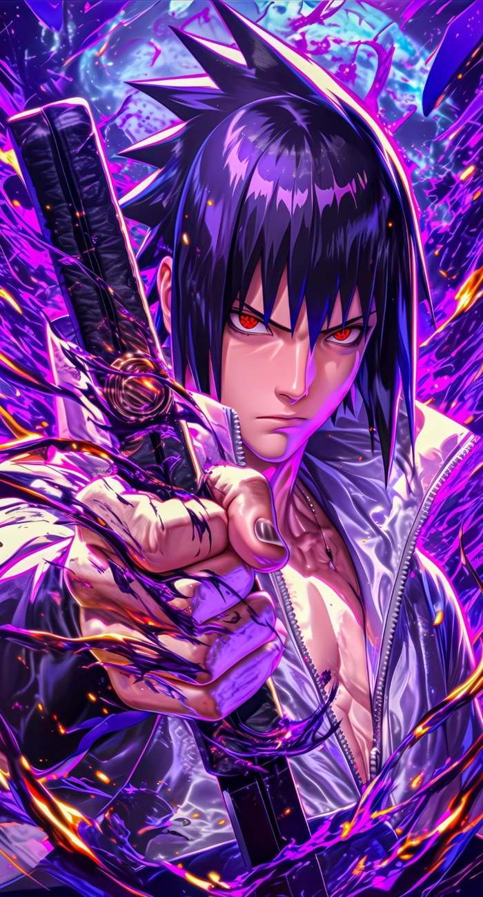 Ảnh Sasuke 4K nổi bật chi tiết