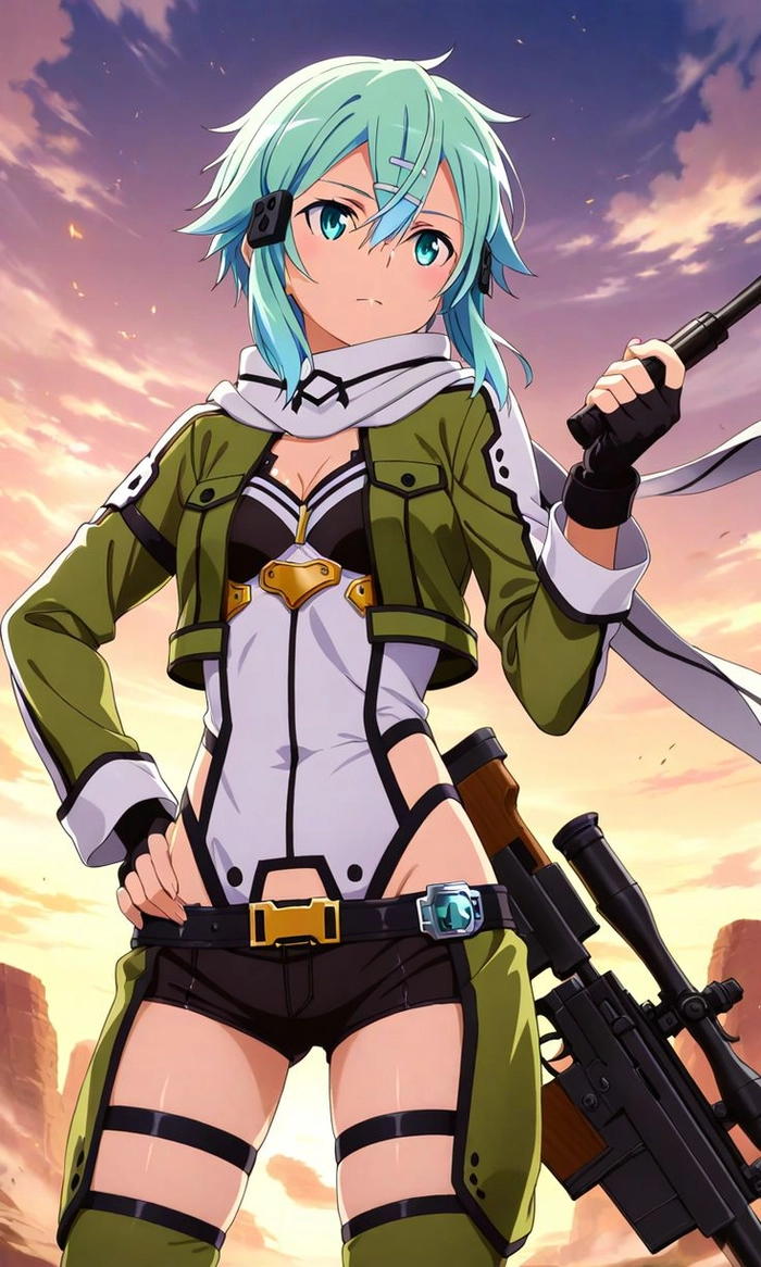 Ảnh Sinon đậm chất Sword Art Online