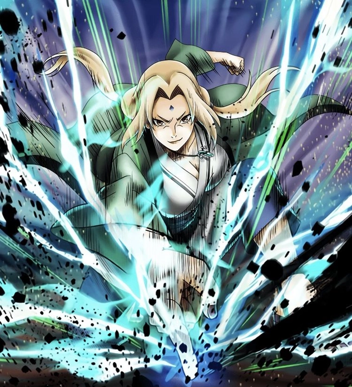 Ảnh Tsunade phong thái Hokage Đệ Ngũ