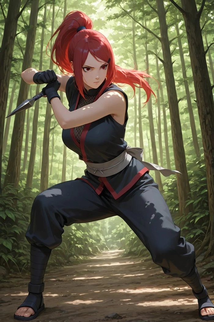 Ảnh Uzumaki Kushina thần thái trưởng thành