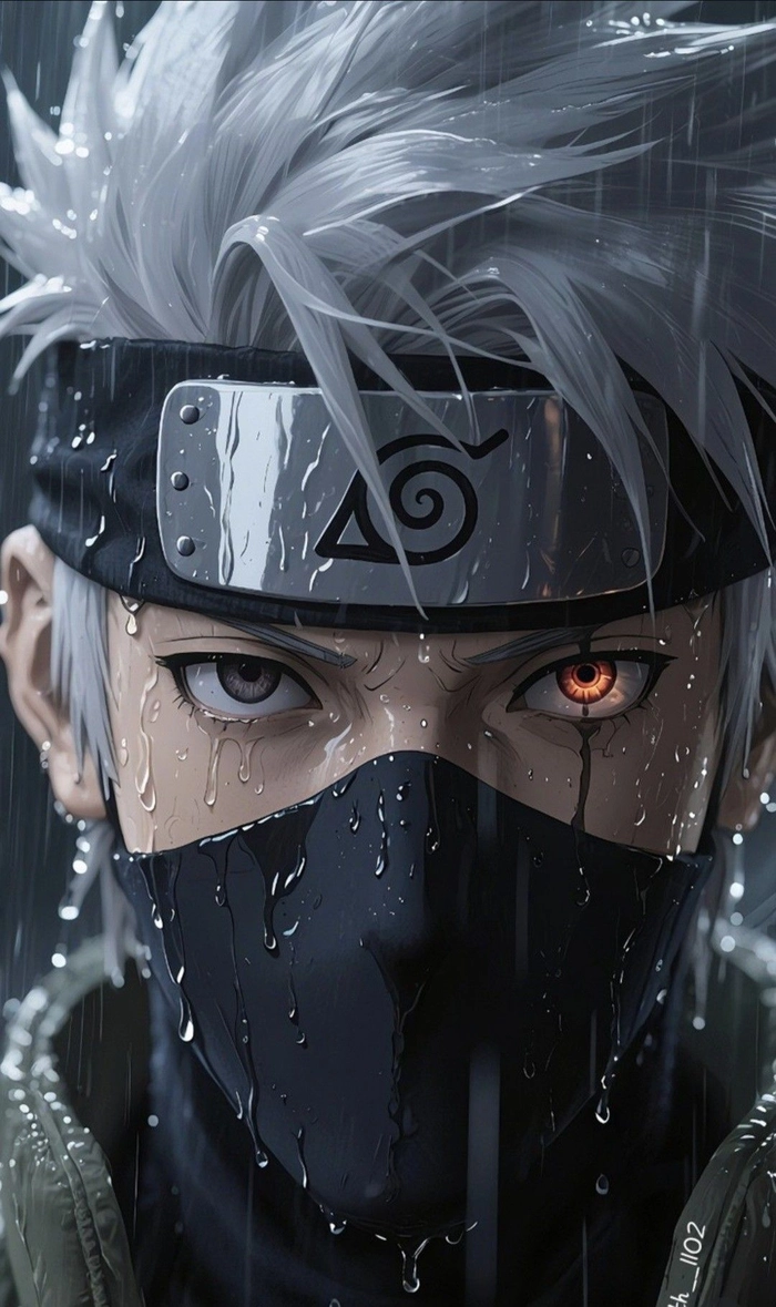 Ảnh anime Kakashi đậm chất ninja huyền thoại