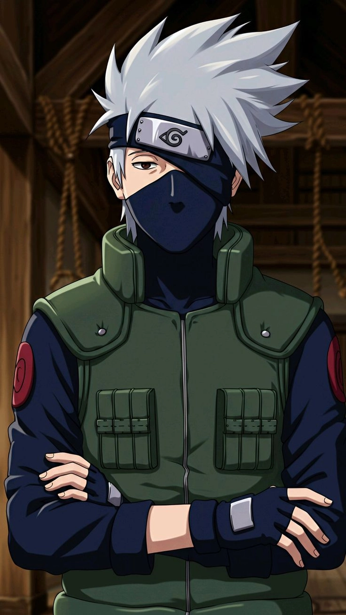 Ảnh anime Kakashi phong cách tối giản