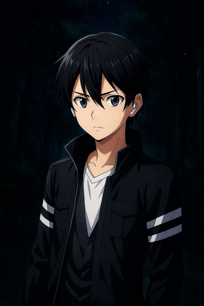 Ảnh anime Kirito cuốn hút ánh nhìn