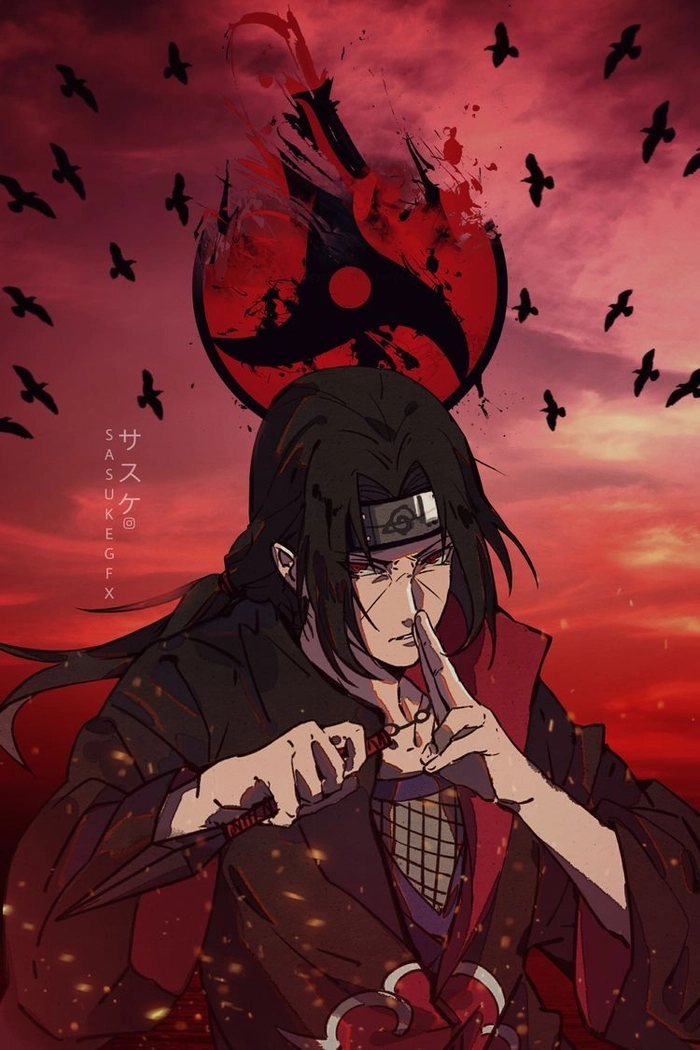 Ảnh anime Uchiha Itachi sắc lạnh
