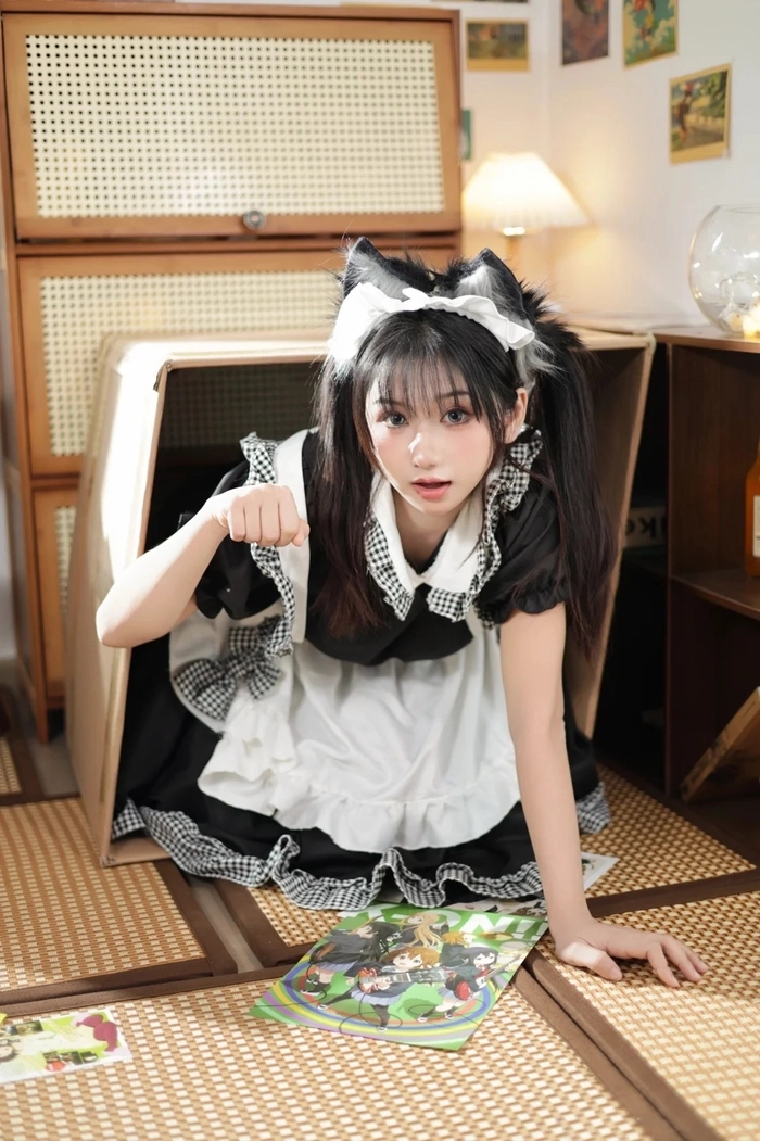 Ảnh cosplay con mèo phong cách đáng yêu