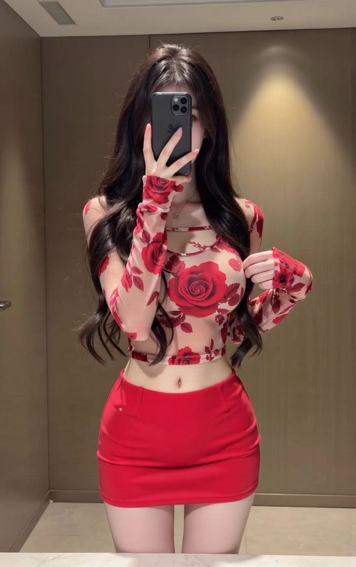 Ảnh gái đẹp che mặt bằng điện thoại ánh sáng đẹp