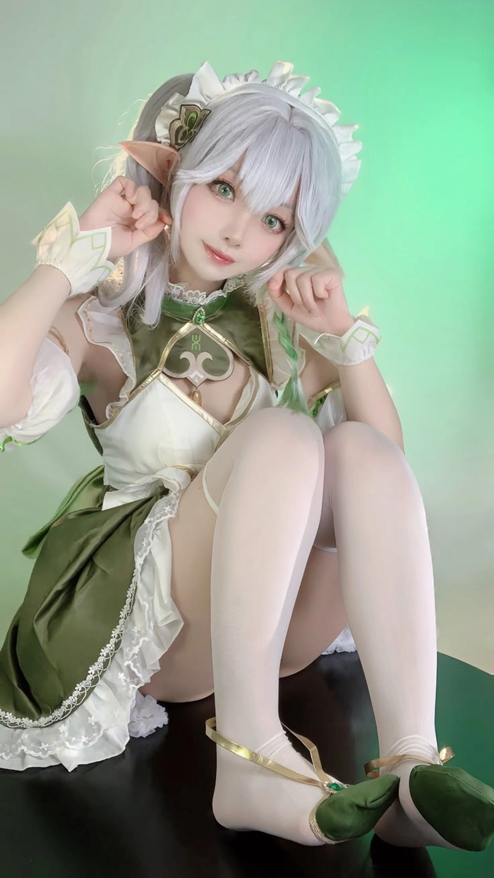 Ảnh gái xinh cosplay Genshin Impact nghệ thuật