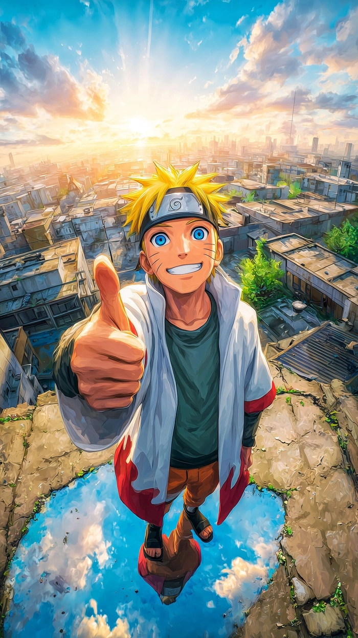 Ảnh nền Naruto 4K sắc màu hài hòa