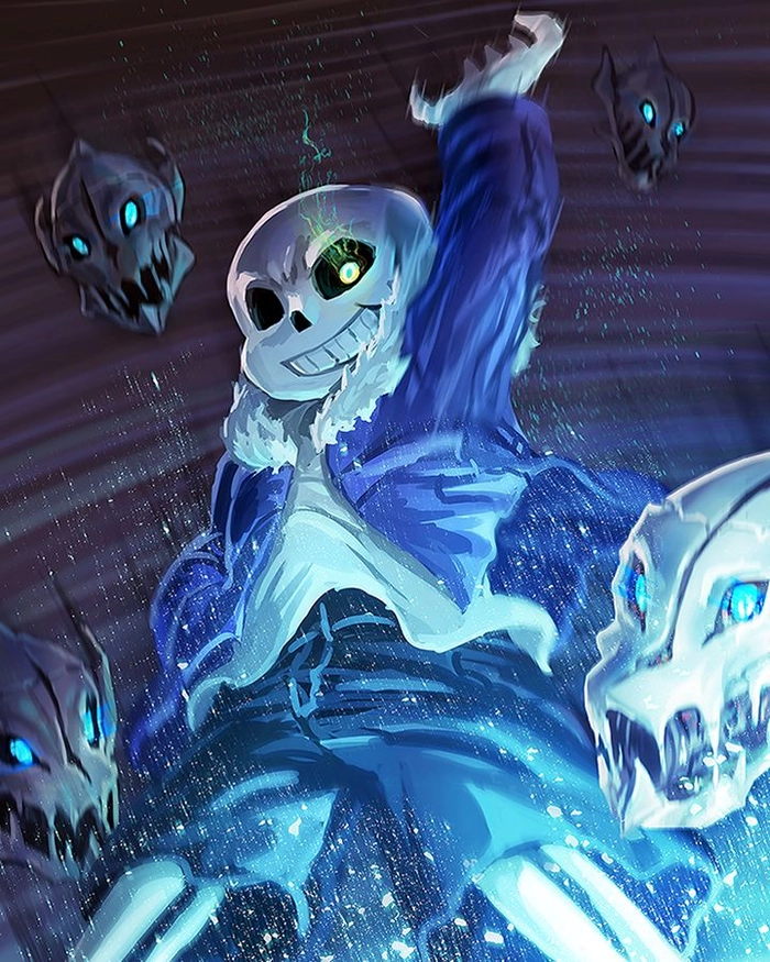Anime ảnh Sans ngầu cho fan Undertale
