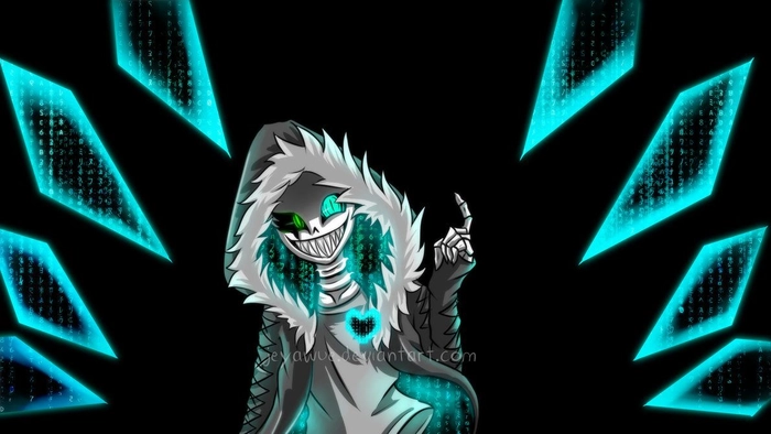 Anime ảnh Sans ngầu đậm chất dark