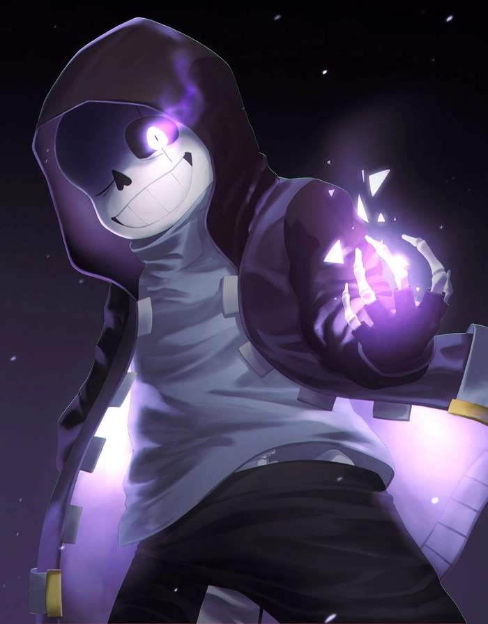 Anime ảnh Sans ngầu tạo hình quen thuộc