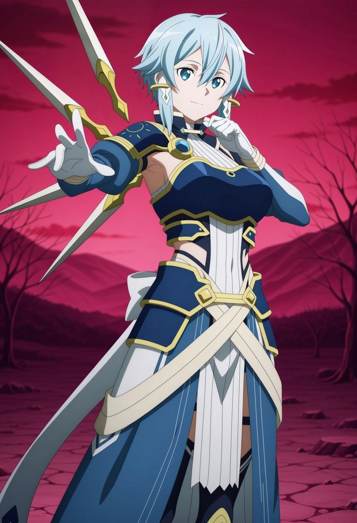 Asada Sinon tạo hình quen thuộc