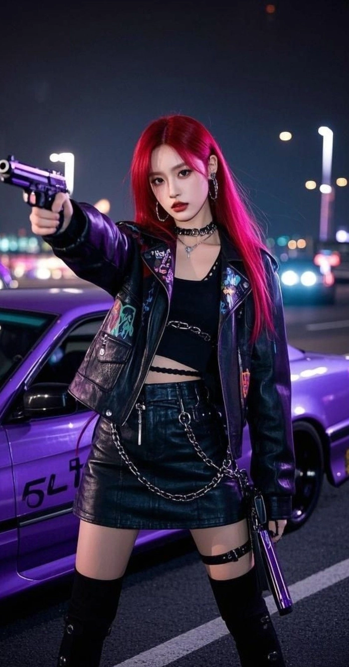 Avatar gái xinh ngầu thần thái lạnh