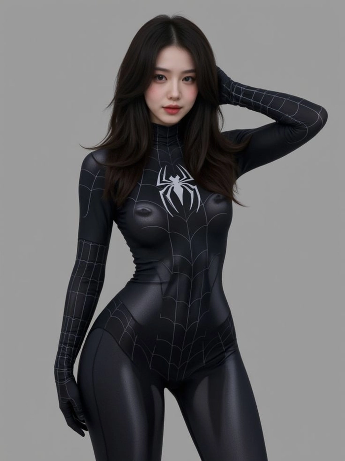 Cosplay người nhện đen nổi bật cá tính