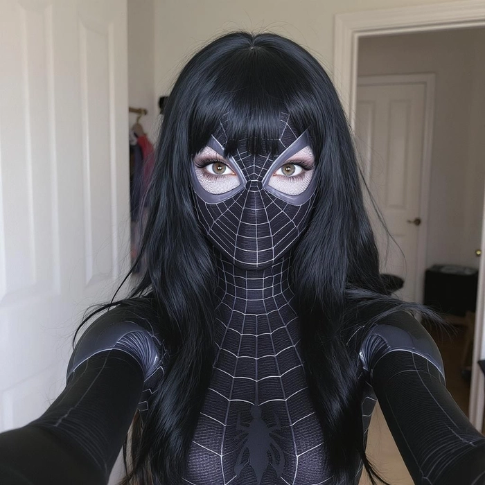 Gái xinh cosplay người nhện tươi trẻ cuốn hút