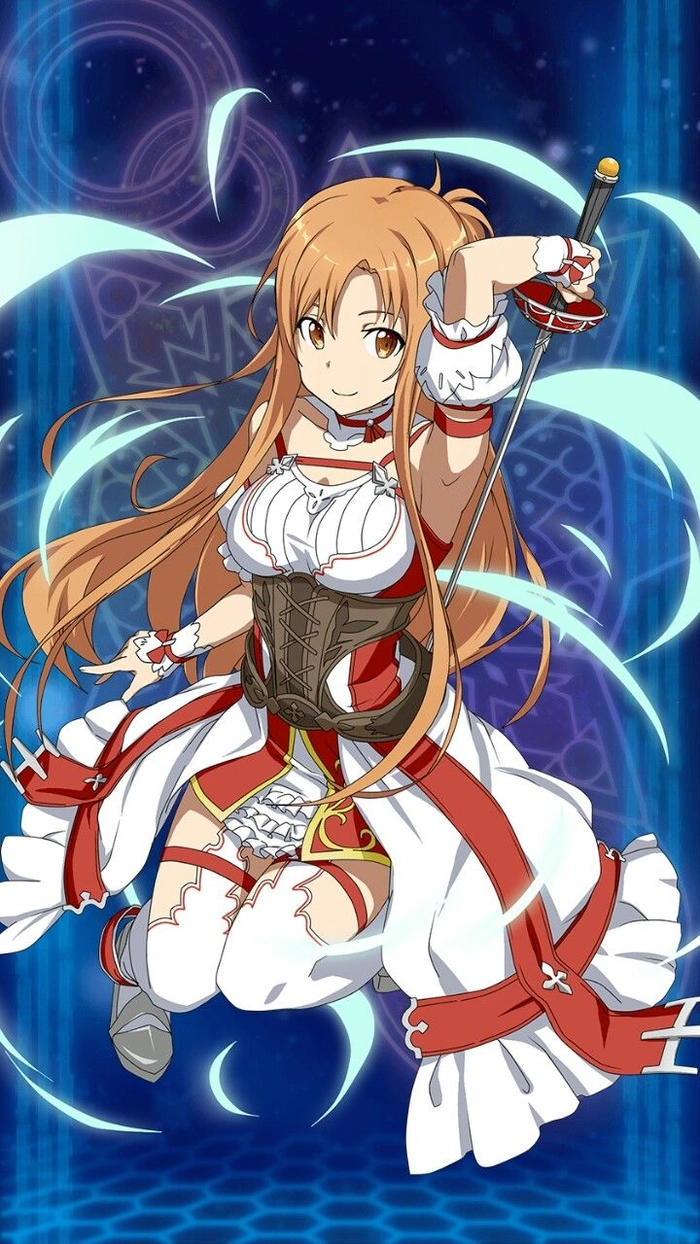 Hình Asuna mang khí chất mạnh mẽ