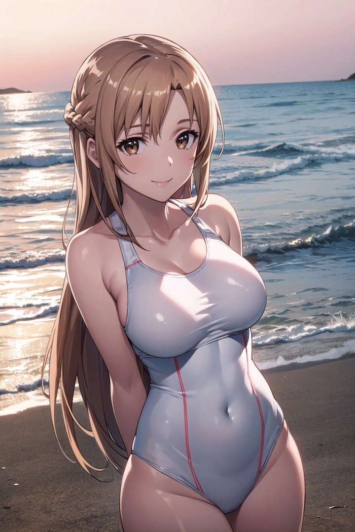 Hình Asuna mang nét ấm áp