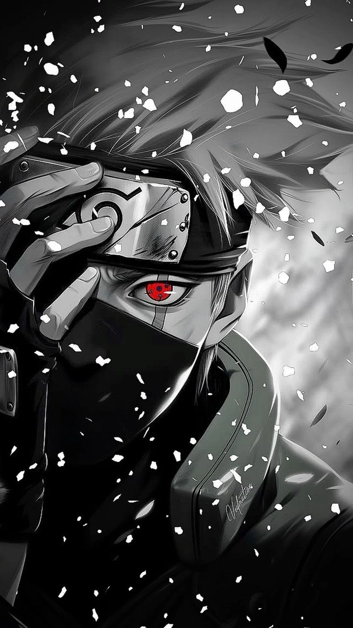 Hình Hatake Kakashi manga đậm khí chất