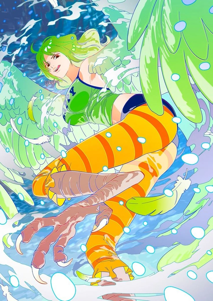 Hình Monet One Piece phong cách anime