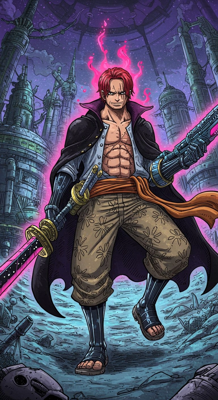 Hình Shanks Tóc Đỏ đẹp ngầu