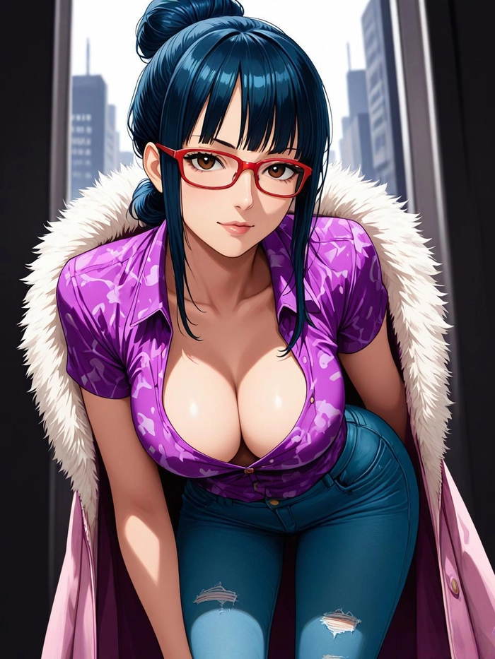 Hình Tashigi One Piece anime giàu cảm xúc