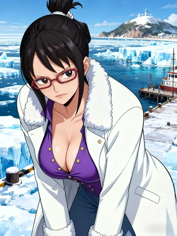 Hình Tashigi One Piece anime giàu sức hút