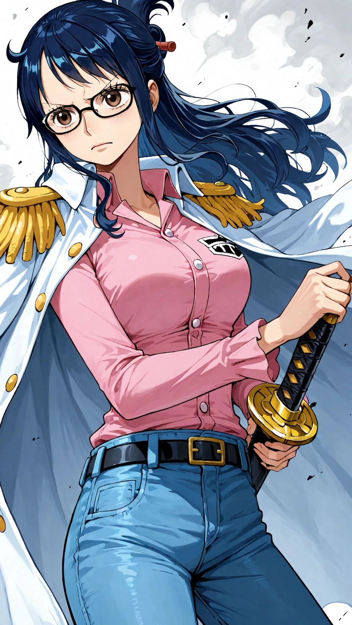 Hình Tashigi One Piece anime phong cách