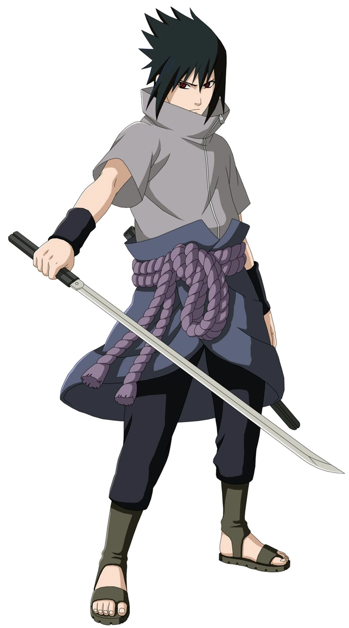 Hình Uchiha Sasuke mang khí chất ninja