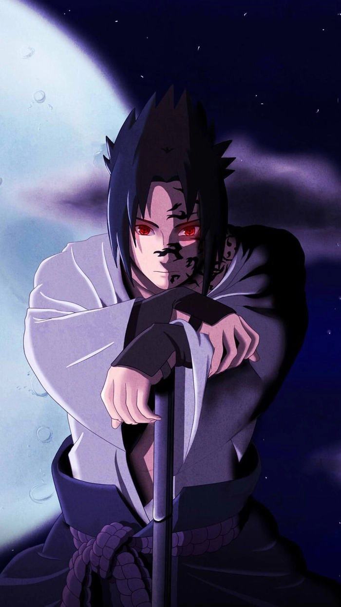 Hình Uchiha Sasuke trầm mặc