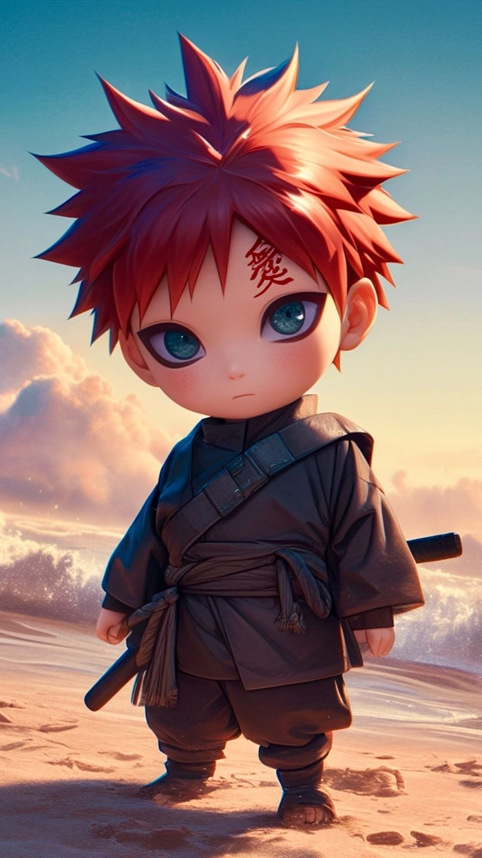 Hình ảnh Gaara trong Naruto cute dễ thương