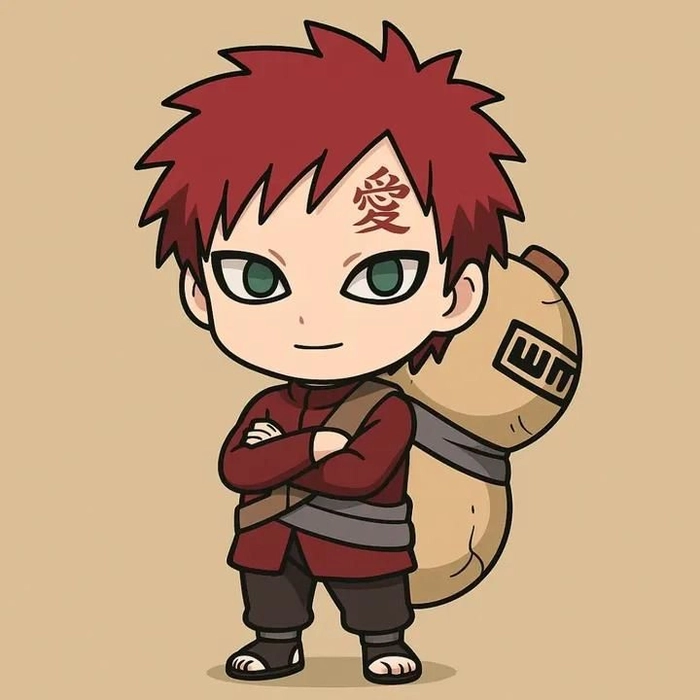 Hình ảnh Gaara trong Naruto cute khác lạ