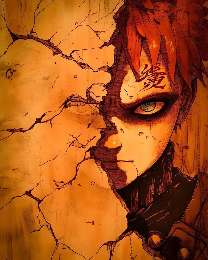 Hình ảnh Gaara trong Naruto đậm chất anime
