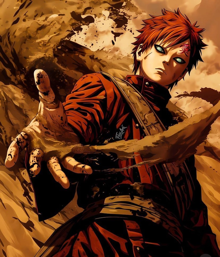 Hình ảnh Gaara trong Naruto mang khí chất riêng